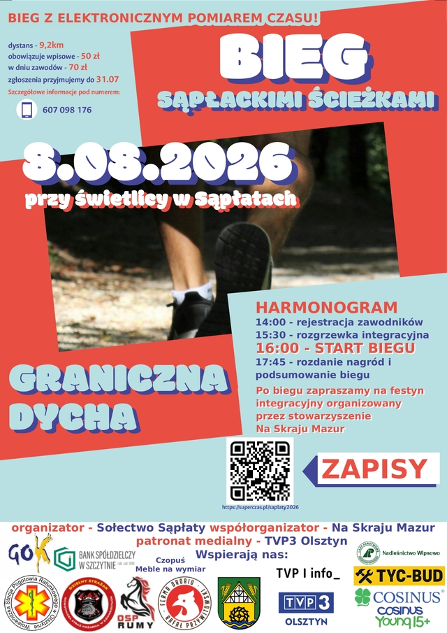 Bieg sąpłackimi ścieżkami - Graniczna Dycha