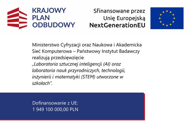 Sprzęt dla szkół z Krajowego Planu Odbudowy