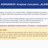 UWAGA! KRAJOWE ĆWICZENIA „ALARM - 2026”