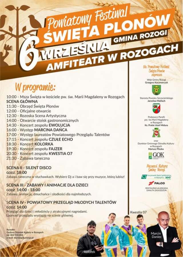Powiatowy Festiwal Święta Plonów w Gminie Rozogi