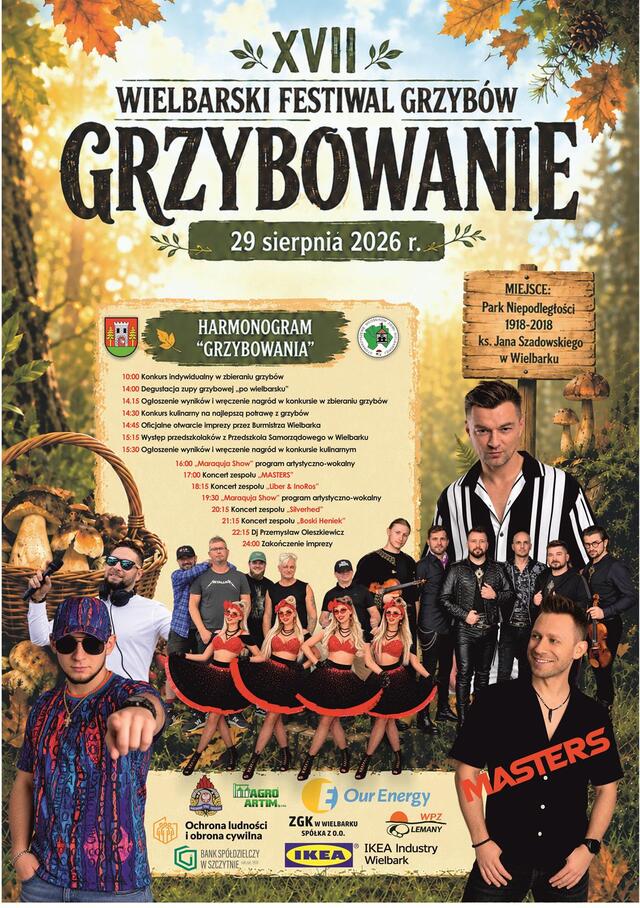 XVII Wielbarski Festiwal Grzybów - Grzybowanie 2026