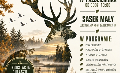 Już w najbliższą sobotę zapraszam na Szczycieńskiego Jelenia – Hubertus Powiatowy 